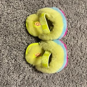 Never worn Ugg baby girl slippers
